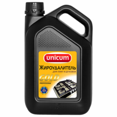 Средство для чистки плит, духовок, грилей от жира/нагара 3 л, UNICUM "Gold Professional", 300025, 604904