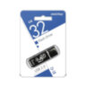 Флеш-диск 32 GB, SMARTBUY Glossy, USB 2.0, черный, SB32GBGS-K, 512776