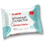 Салфетки влажные 50 шт., АНТИБАКТЕРИАЛЬНЫЕ, удобный формат упаковки "Возьми с собой", LAIMA, 115225, 115225