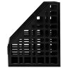 Лоток вертикальный для бумаг BRAUBERG "ULTRA", 240 мм, 3 отделения, сетчатый, сборный, черный, 238249, 238249