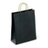 Крафт-пакет бумажный "Black" 26х15х35 см, с кручеными ручками, плотность 80 г/м2, моноцвет, 112429, 50 штук, 701004