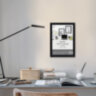 Рамка 21х30 см небьющаяся, аналог IKEA, багет 21 мм, МДФ, BRAUBERG "Idea", черная, 391371, 391371