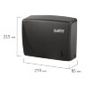 Диспенсер для полотенец LAIMA PROFESSIONAL ORIGINAL (Система H2), Z-сложения, черный, ABS-пластик, 605760, 605760