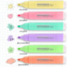 Набор текстовыделителей ЮНЛАНДИЯ 6 шт., АССОРТИ, "COLORSTAR PASTEL", линия 1-4 мм, 151717, 151717