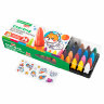 Восковые мелки фигурные BRAUBERG KIDS "РАКЕТА", НАБОР 36 цветов + НАКЛЕЙКИ В ПОДАРОК, 273084, 273084
