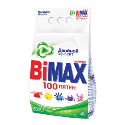 Стиральный порошок-автомат 3 кг, BIMAX "100 пятен" (Нэфис Косметикс), 502-1, 601627