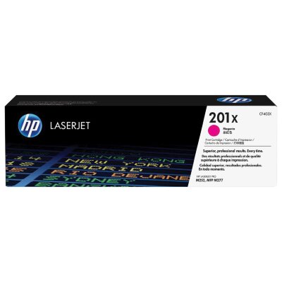 Картридж лазерный HP (CF403X) LaserJet Pro M277n/dw/M252n/dw, №201X, пурпурный, оригинальный, ресурс 2300 страниц, 361699