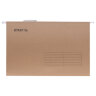 Подвесные папки A4/Foolscap (404х240 мм) до 80 л., КОМПЛЕКТ 10 шт., крафт-картон, STAFF, 270937, 270937