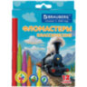 Фломастеры картонная коробка "АССОРТИ 6 ДИЗАЙНОВ", 12 цветов, КЛАССИЧЕСКИЕ, BRAUBERG, 152686, 12 штук, 152686