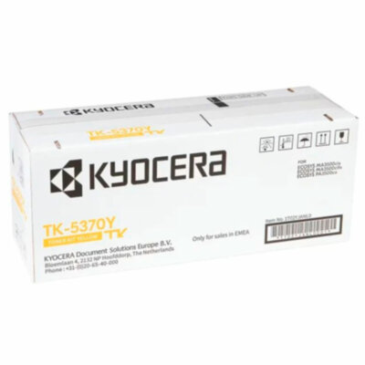Тонер-картридж KYOCERA (TK-5370Y) ECOSYS PA3500cx/MA3500cix/MA3500cifx, желтый, оригинальный, ресурс 5000 страниц, 1T02YJANL0, 364459
