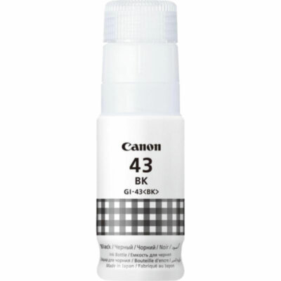 Чернила CANON (GI-43BK) для СНПЧ Pixma G540 / G640, черные, 3700 стр., оригинальные, 4698C001, 364290