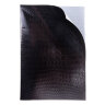 Тетрадь бумвинил А4 96 л., скоба, офсет №1, клетка, ЧЕРНАЯ, "Metallic", тиснение CROCO, HATBER, 072787, 96Т4бвВ3, 405681