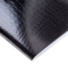 Тетрадь бумвинил А4 96 л., скоба, офсет №1, клетка, ЧЕРНАЯ, "Metallic", тиснение CROCO, HATBER, 072787, 96Т4бвВ3, 405681