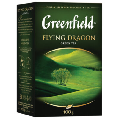 Чай листовой GREENFIELD "Flying Dragon", зеленый, 100 г, 0357, 620225