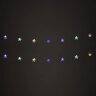 Электрогирлянда-нить комнатная "Звезды", 2 м, 20 LED, мультицветная, батарейки, ЗОЛОТАЯ СКАЗКА, 592477, 592477