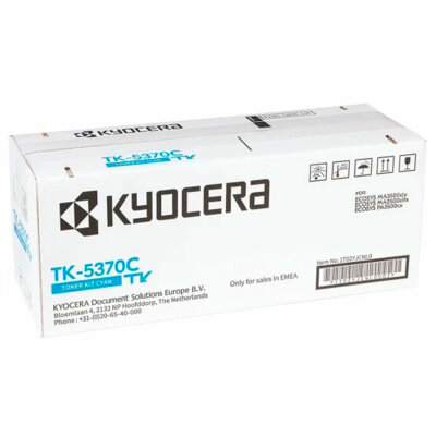 Тонер-картридж KYOCERA (TK-5370C) ECOSYS PA3500cx/MA3500cix/MA3500cifx, голубой, оригинальный, ресурс 5000 страниц, 1T02YJCNL0, 364456