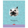 Тетрадь А5 48 л. HATBER скоба, клетка, обложка картон, "Кошарики" (микс в спайке), 075302, 48Т5В1, 25 штук, 404481