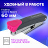 Степлер №10 металлический BRAUBERG "UNIVERSAL GT", до 16 листов,с антистеплером, красный, 272751, 272751