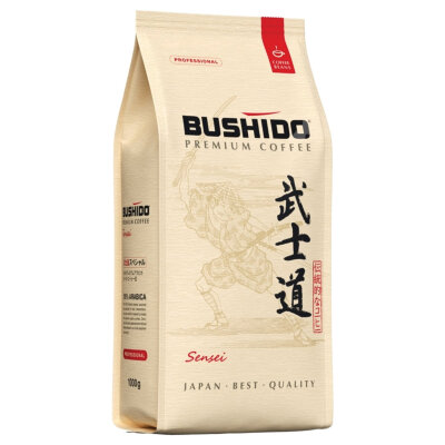Кофе в зернах BUSHIDO "Sensei" 1 кг, арабика 100%, Нидерланды, BU10004014, 623752