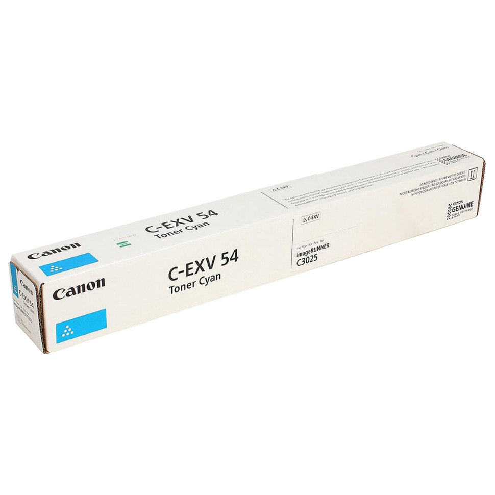 Тонер CANON (C-EXV54C) C3025i, голубой, оригинальный, ресурс 8500 страниц, 1395C002, 363757