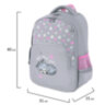 Рюкзак BRAUBERG SOFT, 2 отделения, 3 кармана, "Sleepy cat", СВЕТЯЩИЙСЯ, 40х31х15 см, 272035, 272035