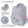 Рюкзак BRAUBERG SOFT, 2 отделения, 3 кармана, "Sleepy cat", СВЕТЯЩИЙСЯ, 40х31х15 см, 272035, 272035