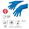 Перчатки VILEDA PROFESSIONAL многоцелевые латексные МНОГОРАЗОВЫЕ х/б напыление, ПРОЧНЫЕ, M (средний), синие, 174353, 602151