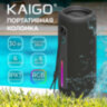 Колонка портативная KAIGO (КАЙГО) BT30T, 30 Вт, Bluetooth, USB, Micro SD, AUX, RGB, TWS, IPX7, черная, 514226, 514226