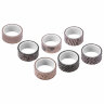 Клейкие WASHI-ленты для декора КОФЕЙНЫЕ ЦВЕТА, 15 мм х 3 м, 7 цветов, рисовая бумага, ОСТРОВ СОКРОВИЩ, 661706, 661706