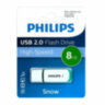 Флеш-диск 8 GB PHILIPS SNOW, разъем USB 2.0, зеленый, FM08FD70B/97, 514077
