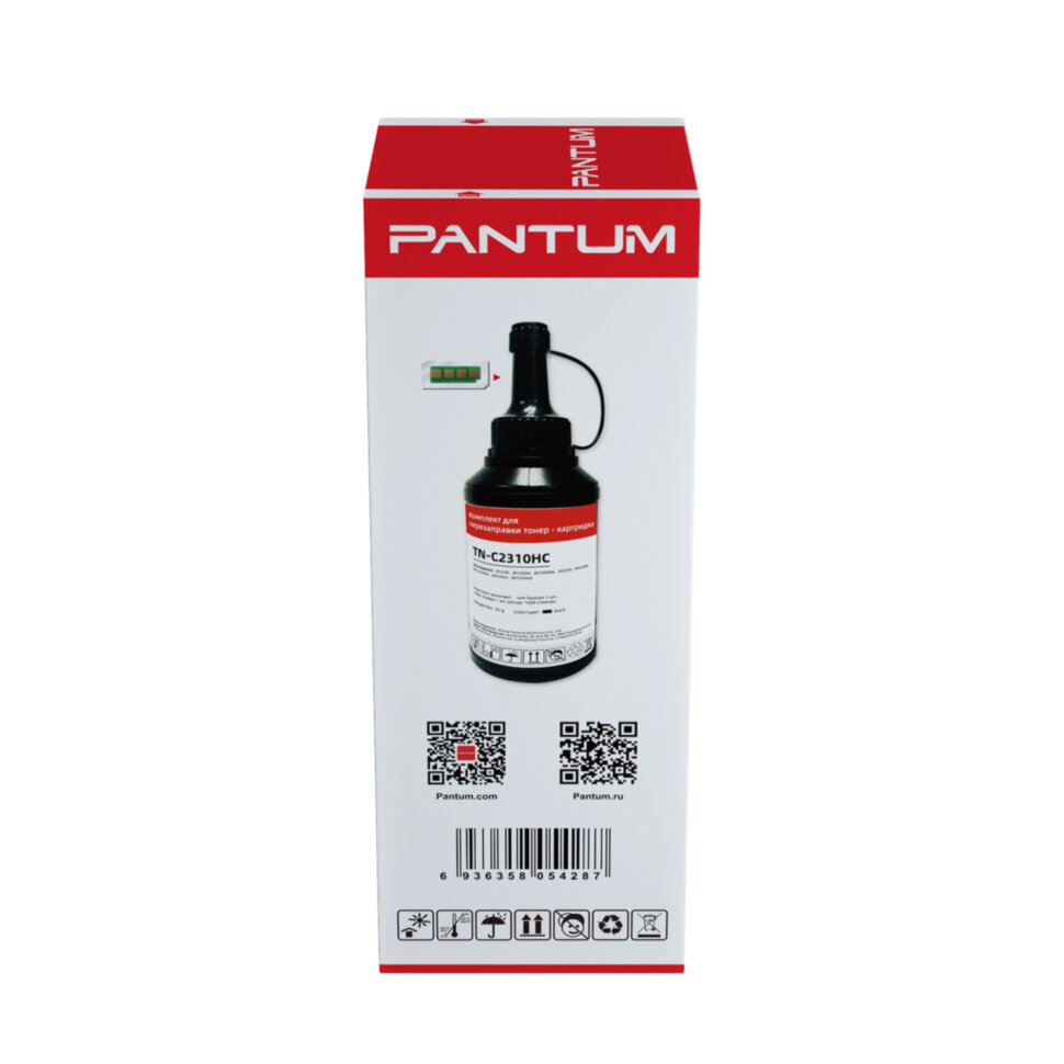 Заправочный комплект PANTUM (TN-C2310HC) BP2300/BM2300, ресурс 1600 стр. + чип, оригинальный, 364563