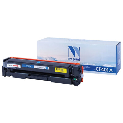 Картридж лазерный NV PRINT (NV-CF401A) для HP M252dw/M252n/M274n/M277dw/M277n7, голубой, ресурс 1400 страниц, 363412