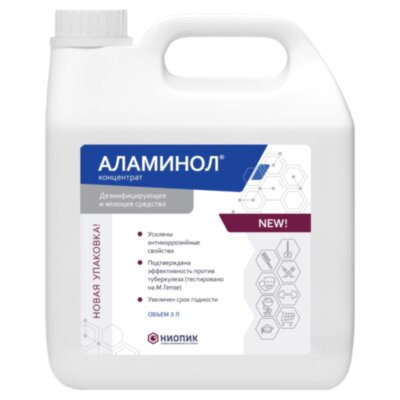 Средство дезинфицирующее 3 л, АЛАМИНОЛ, концентрат, 601595