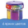 Блестки (глиттер) для декора, поделок, DIY, творчества, оформления, ОСТРОВ СОКРОВИЩ, диспенсер с дозатором, 6 цветов по 10 грамм, 191372, 191372