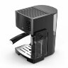 Кофеварка рожковая BQ (БИ-КЬЮ) CM9002, 1450 Вт, объем 1,4 л, 19 бар, автоматический капучинатор, черная, 86200350, 457495
