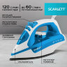 Утюг SCARLETT SC-SI30P17, 2200 Вт, антипригарное покрытие, антинакипь, самоочистка, белый/синий, 457202