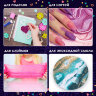 Блестки для декора, поделок, DIY, творчества, оформления, ФИГУРНЫЕ, ОСТРОВ СОКРОВИЩ, НЕОН, диспенсер с дозатором, 6 цветов по 9 г, 662226, 662226