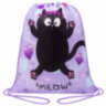 Мешок для обуви ПИФАГОР, 1 отделение, 42х34 см, "Falling cat", 272383, 272383