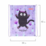Мешок для обуви ПИФАГОР, 1 отделение, 42х34 см, "Falling cat", 272383, 272383