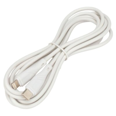 Кабель USB2.0 Type-C-Lightning, 2 м, CABLEXPERT, 2.1 А, 20 Вт, PD, медь, белый, CCB-USB2-CMAPO1-2MW, 514296