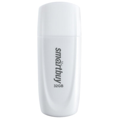Флеш-диск 32 GB SMARTBUY Scout USB 2.0, белый, SB032GB2SCW, 513769