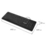 Клавиатура проводная USB, 104 плоские клавиши, LED-подсветка, SONNEN K308, черная, 513947, 513947