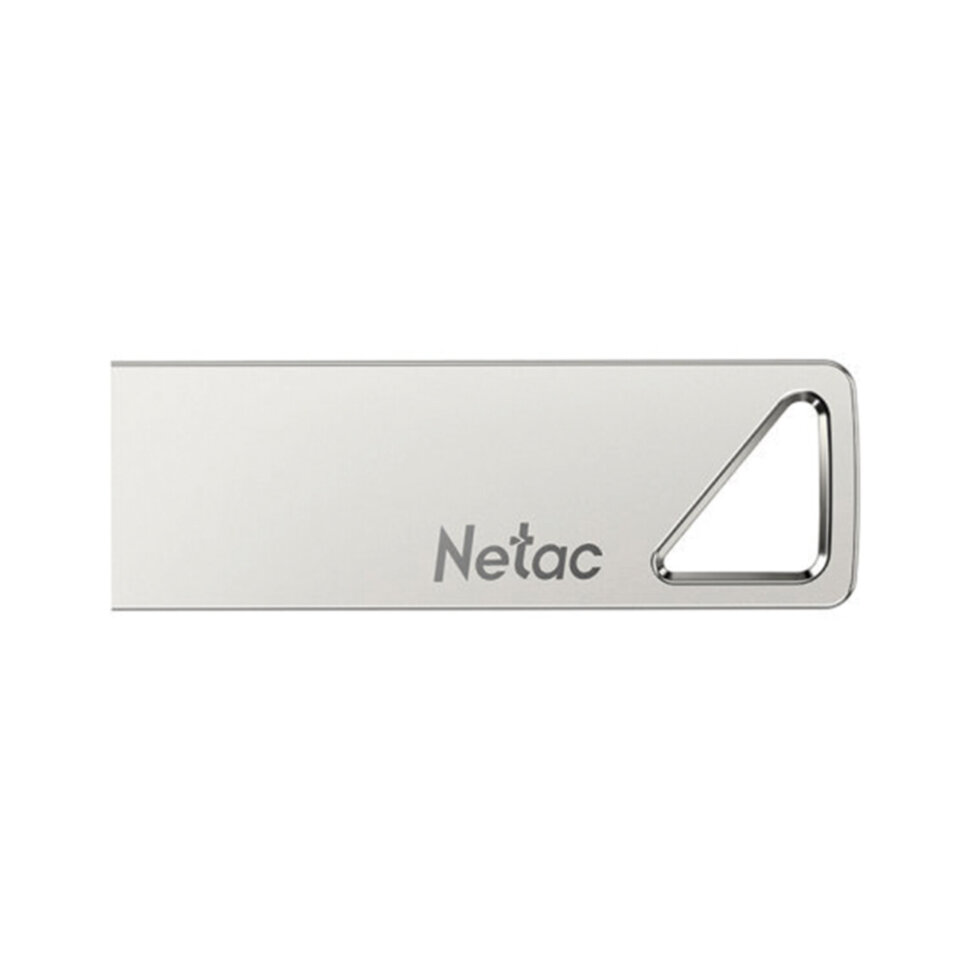 Флеш-диск 64 GB NETAC U326, USB 2.0, металлический корпус, серебристый, NT03U326N-064G-20PN, 513712