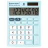 Калькулятор настольный BRAUBERG ULTRA PASTEL-08-LB, КОМПАКТНЫЙ (154x115 мм), 8 разрядов, двойное питание, ГОЛУБОЙ, 250513, 250513