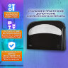 Диспенсер для покрытий на унитаз LAIMA PROFESSIONAL ORIGINAL (V1), 1/2 сложения, черный, 605786, 605786