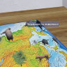 Карта России физическая 101х70 см, 1:8,5М, с ламинацией, интерактивная, европодвес, BRAUBERG, 112392, 112392