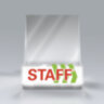 Подставка для калькуляторов STAFF рекламная 90 мм, 504881, 3 штук, 504881