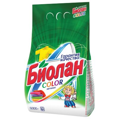 Стиральный порошок-автомат 6 кг, БИОЛАН Color (Нэфис Косметикс), 714-4, 108-4, 602067