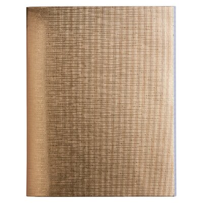 Тетрадь бумвинил А5 48 л. скоба, офсет №1, клетка, с полями, "ЗОЛОТО Metallic", HATBER, 059231, 48Т5бвВ1, 403694