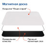 Доска на холодильник магнитно-маркерная 30х21 см с маркером, магнитом и салфеткой, BRAUBERG, 237846, 237846